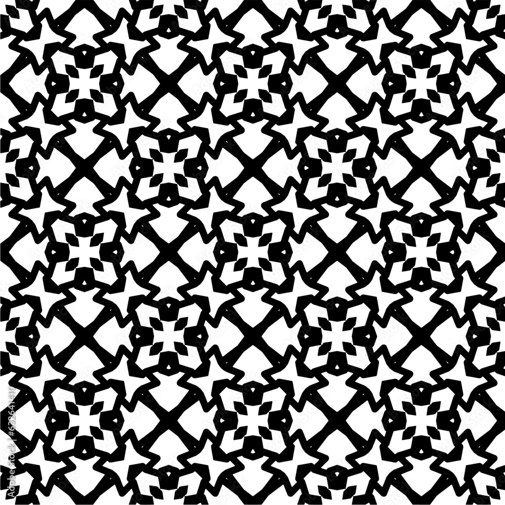 Black and white pattern . Figures ornament.Seamless pattern for fashion, textile design, on wall paper, wrapping paper, fabrics and home decor. Black and white pattern . Figures ornament.Seamless pattern for fashion, textile design, on wall paper, wrapping paper, fabrics and home decor.