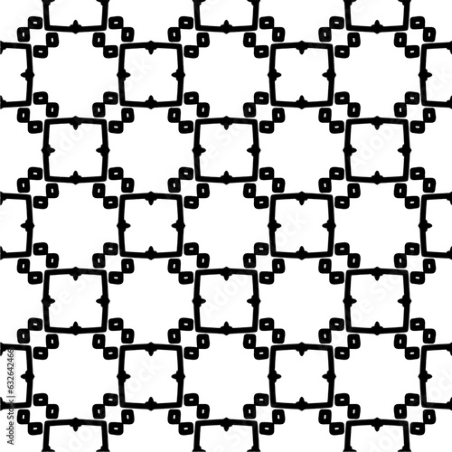 Black and white pattern . Figures ornament.Seamless pattern for fashion, textile design, on wall paper, wrapping paper, fabrics and home decor. 