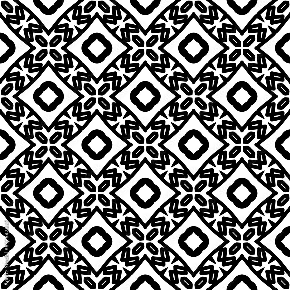 Black and white pattern . Figures ornament.Seamless pattern for fashion, textile design, on wall paper, wrapping paper, fabrics and home decor.
Black and white pattern . Figures ornament.Seamless pattern for fashion, textile design, on wall paper, wrapping paper, fabrics and home decor.