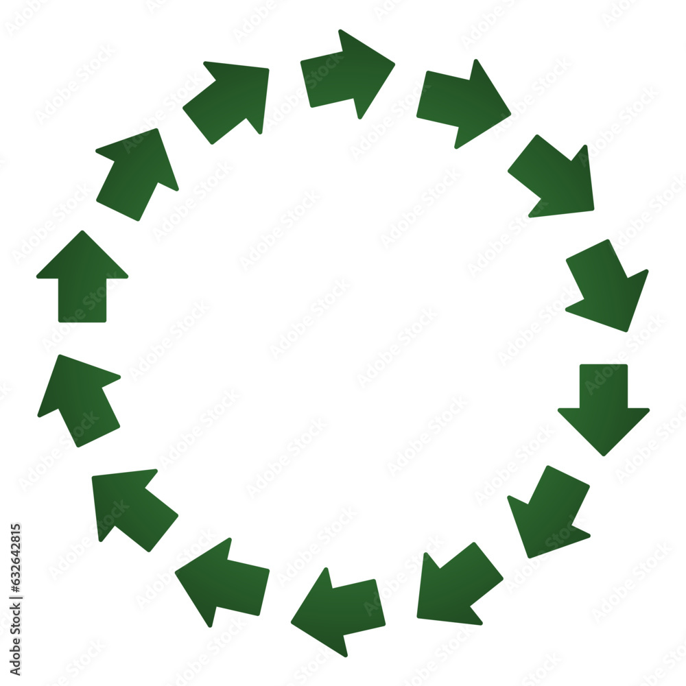 green Arrow circle green Arrow circle
