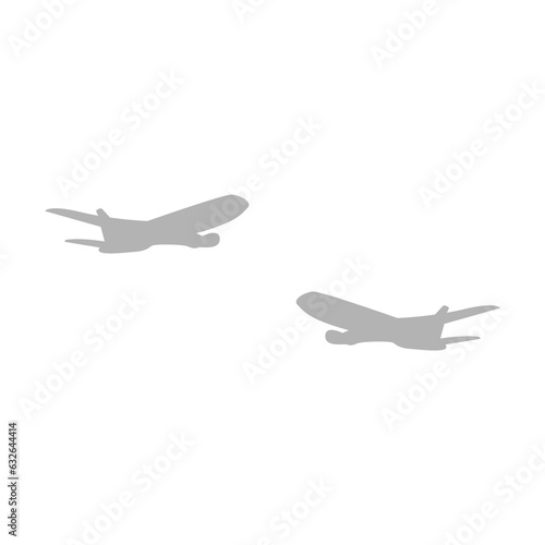 aircraft icon on a white background, vector illustration