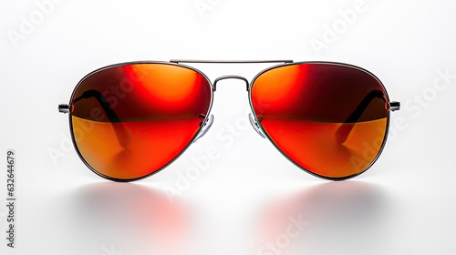 aviator sunglasses isolated on white generative AI
