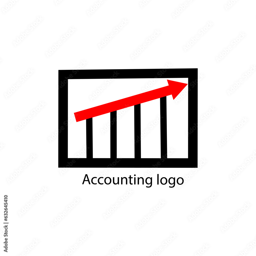 Vector logo of an accounting company, finance. Vector logo of an accounting company, finance.