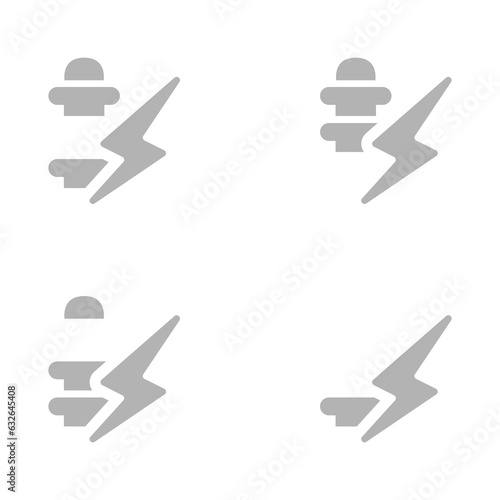 electricity icon, high voltage lines on a white background, vector illustration