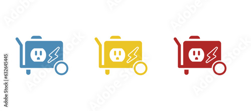 generator icon on a white background, vector illustration