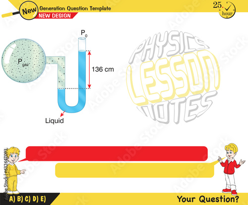 Physics, pressure in liquids and gases, Physical experience confirming that liquids, gases transmit pressure in all directions equally - Pascal's law, next generation question template, exam question 