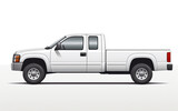 The Pickup truck vector template offers a perfect solution for car branding and advertising endeavors. With the car isolated on a white background, it presents detailed views from the side