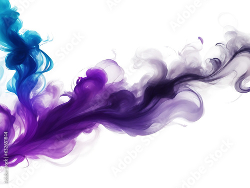 Abstract smoke moves on white background textures of the smoke of color lilac.
