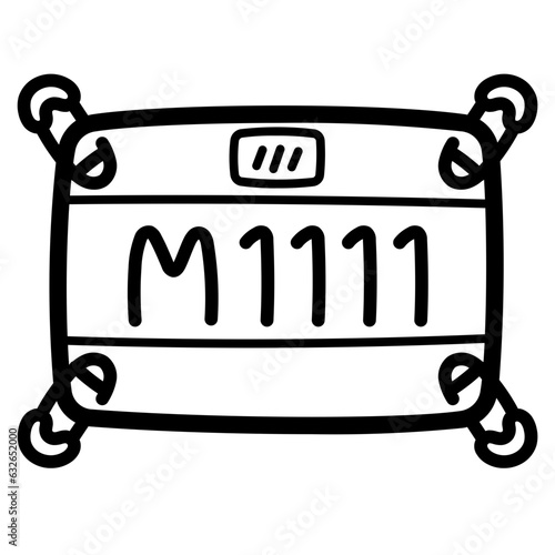 bib line icon style