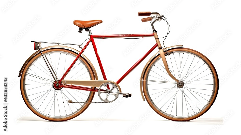 bicycle isolated on white generative AI