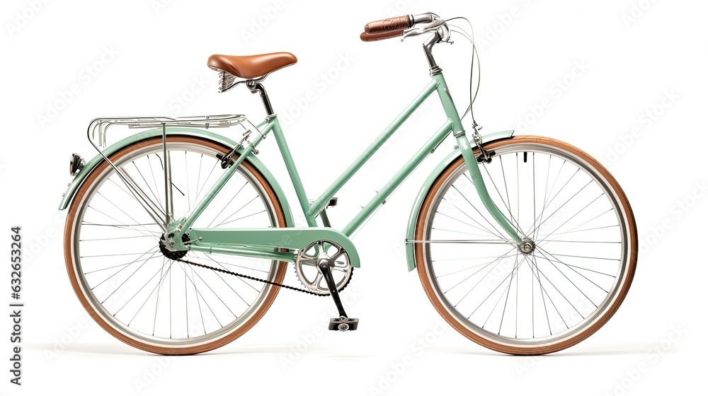 bicycle isolated on white generative AI
