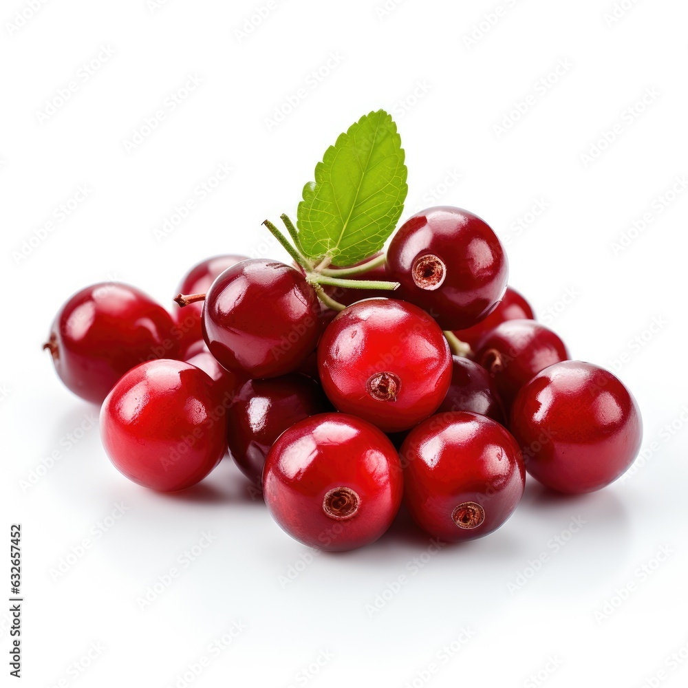 cranberry white background