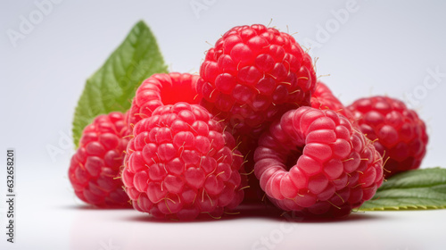 Raspberry isolated on a white background.
