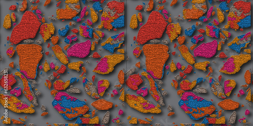 Quartz surface for bathroom or kitchen countertop.Abstract design with colour paper texture background and terrazzo flooring texture polished stone pattern old surface marble for background