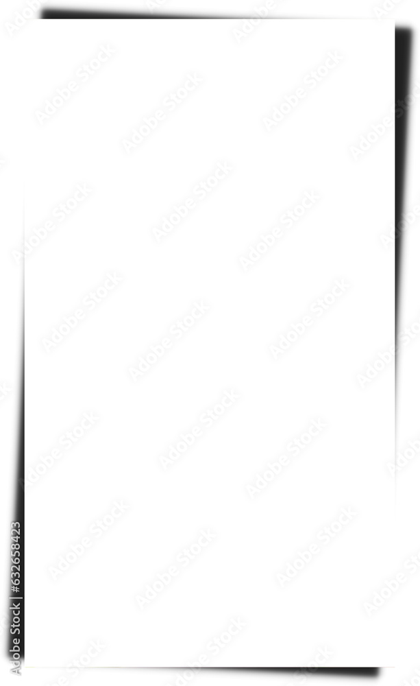 Transparent Vertical Rectangle Shadow for Paper Page Transparent Vertical Rectangle Shadow for Paper Page
