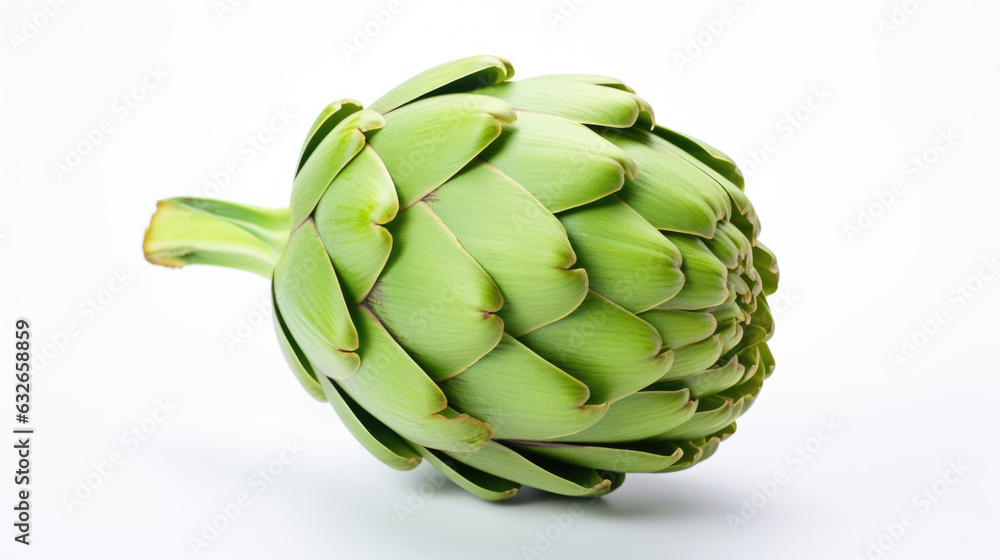 Fototapeta premium Artichoke isolated on a white background.