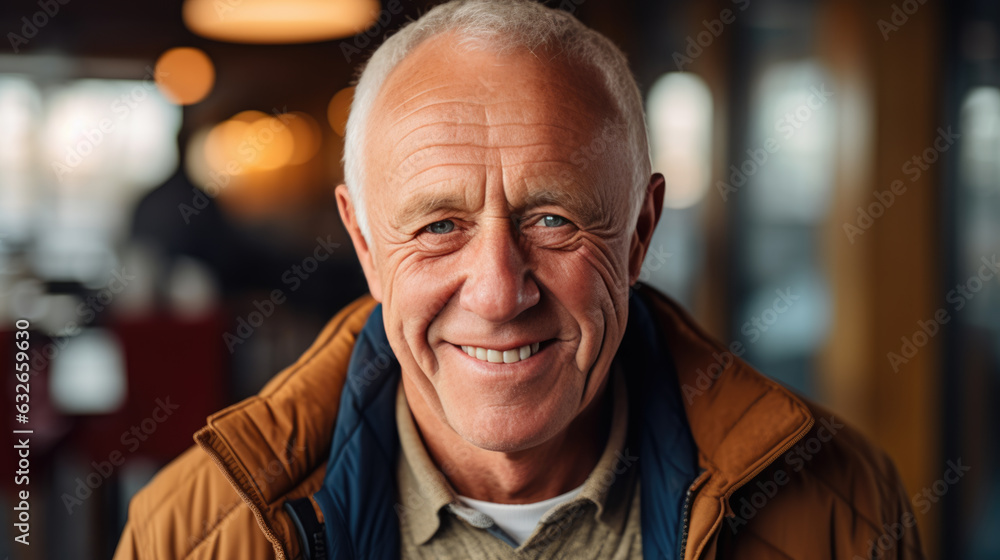 Portrait of an elderly man. Portrait of an elderly man.