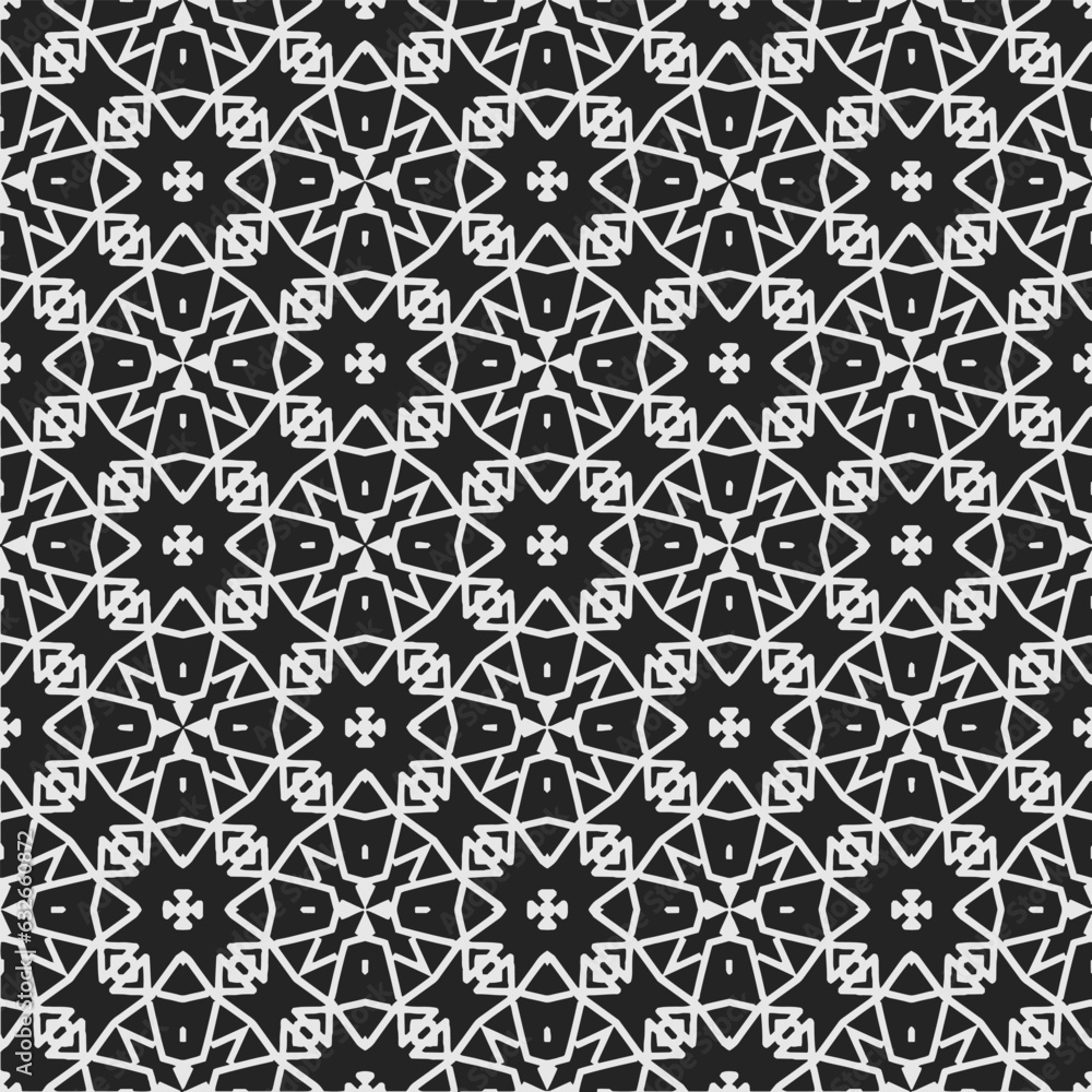 Black and white pattern . Figures ornament.Seamless pattern for fashion, textile design, on wall paper, wrapping paper, fabrics and home decor. Black and white pattern . Figures ornament.Seamless pattern for fashion, textile design, on wall paper, wrapping paper, fabrics and home decor.