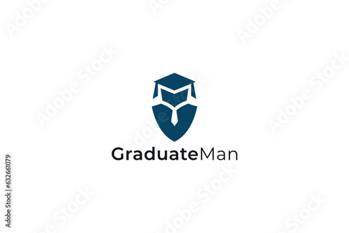 Free Download Vector Graduate Man Logo - GFXLoad