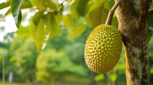 Durian on a tree