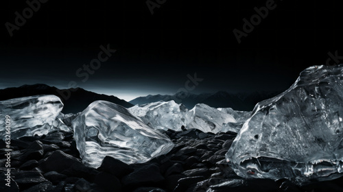 pieces of ice in the night © Textures & Patterns