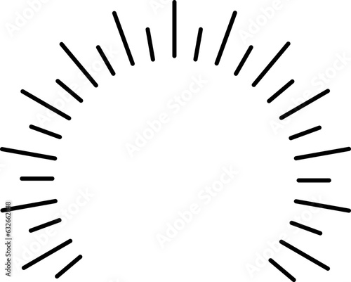 Sun Rays Vector Icon