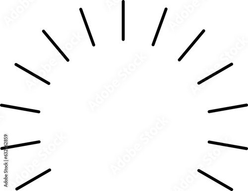 Sun Rays Vector Icon