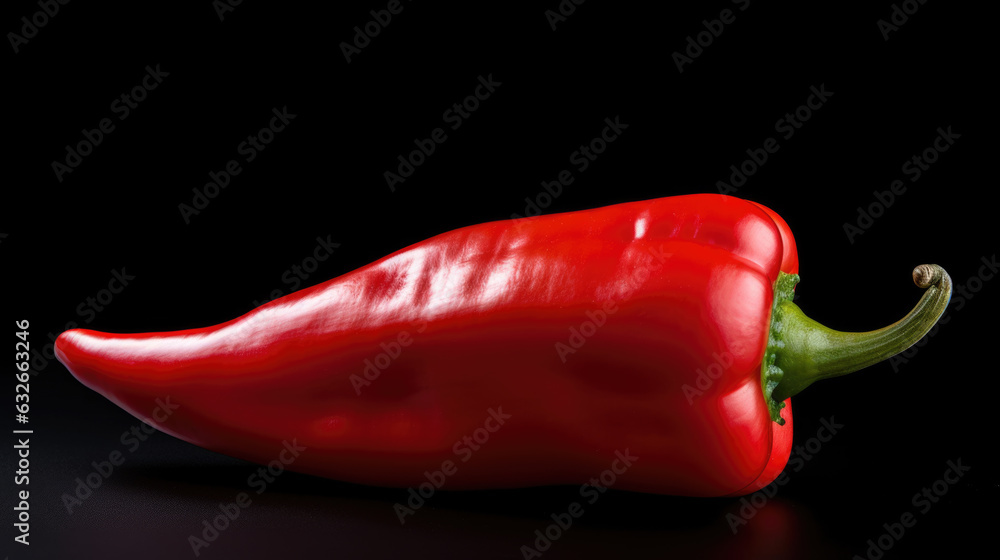 Pepper isolated on a black background. Pepper isolated on a black background.