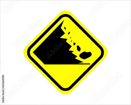 Landslide Sign Vector