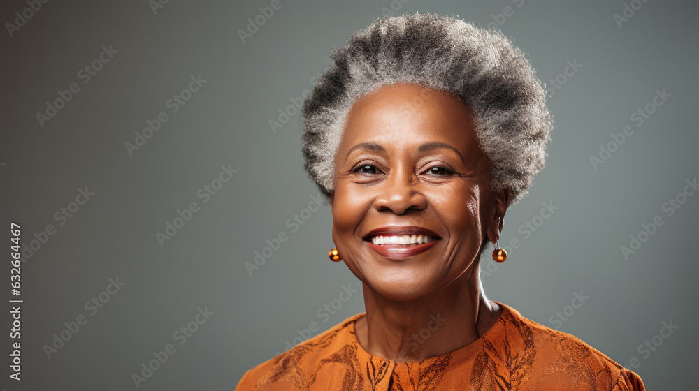 Portrait of an elderly woman smiling at the camera. Portrait of an elderly woman smiling at the camera.