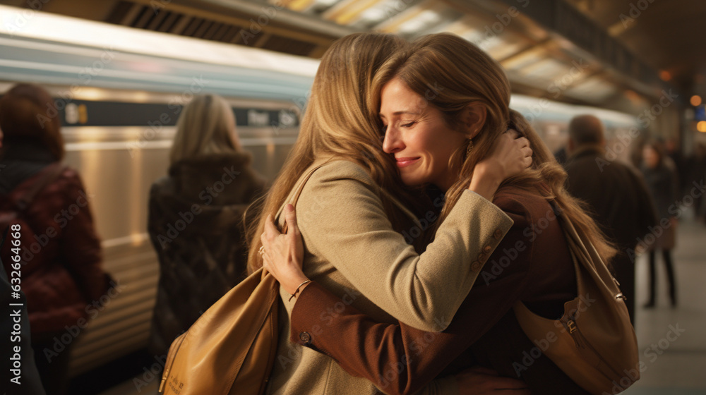 Capture the heartfelt farewell moments as passengers hug their loved ones before boarding, highlighting the emotional connections in the midst of travel. Capture the heartfelt farewell moments as passengers hug their loved ones before boarding, highlighting the emotional connections in the midst of travel.
