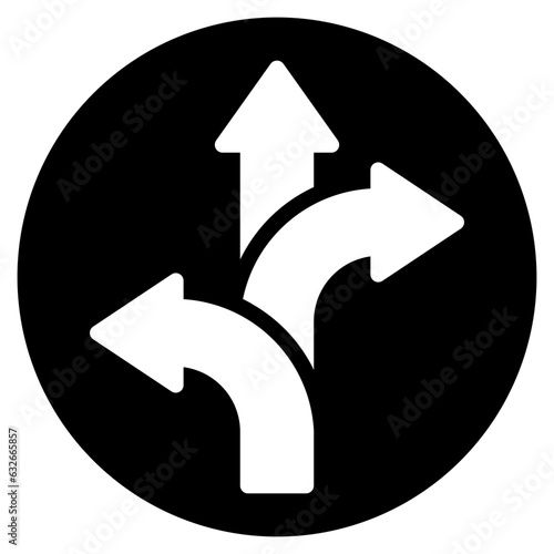 direction glyph icon