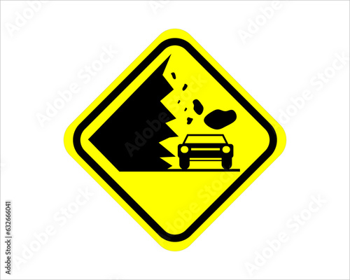 Landslide Sign Vector