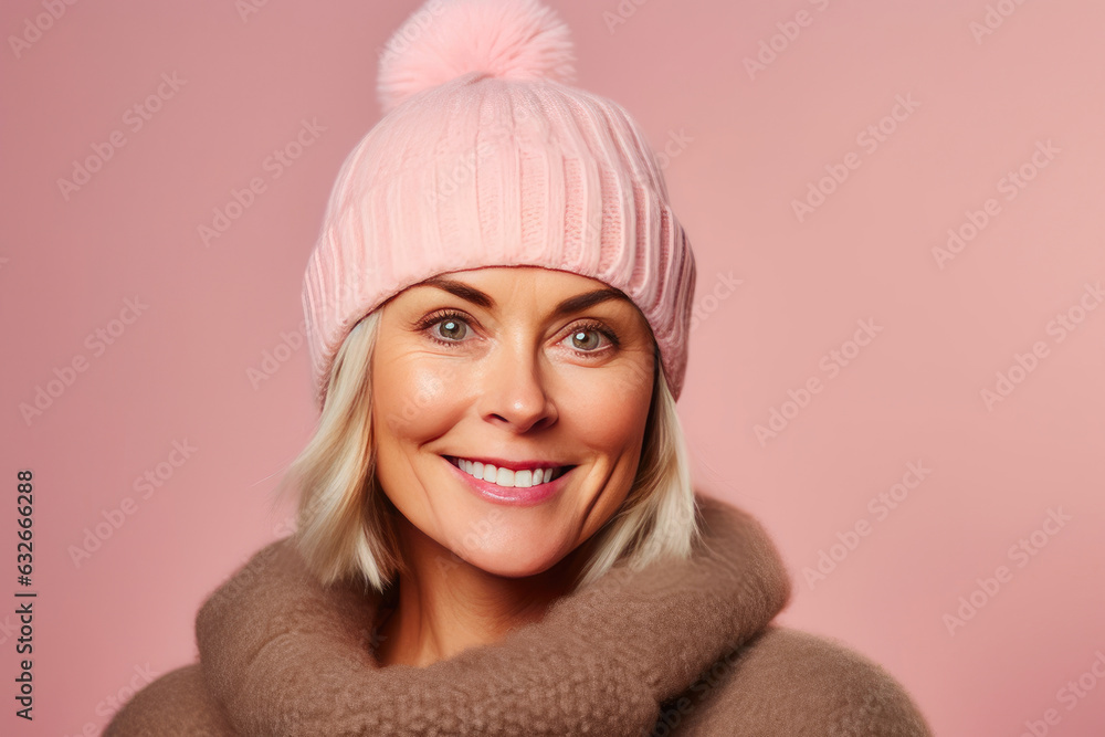 Chic Beanie: Happy 40s Female Chic Beanie: Happy 40s Female