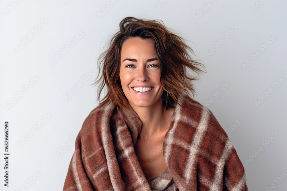 Serene and Content Woman in her 40s Serene and Content Woman in her 40s