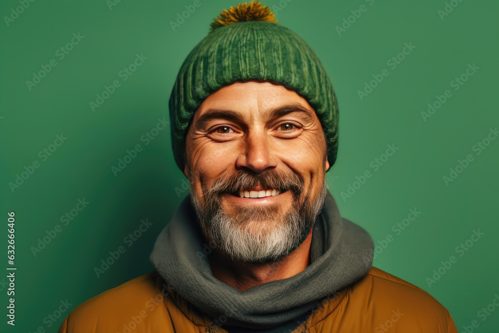 Happiness in a Beanie: 40s Male Portrait Happiness in a Beanie: 40s Male Portrait