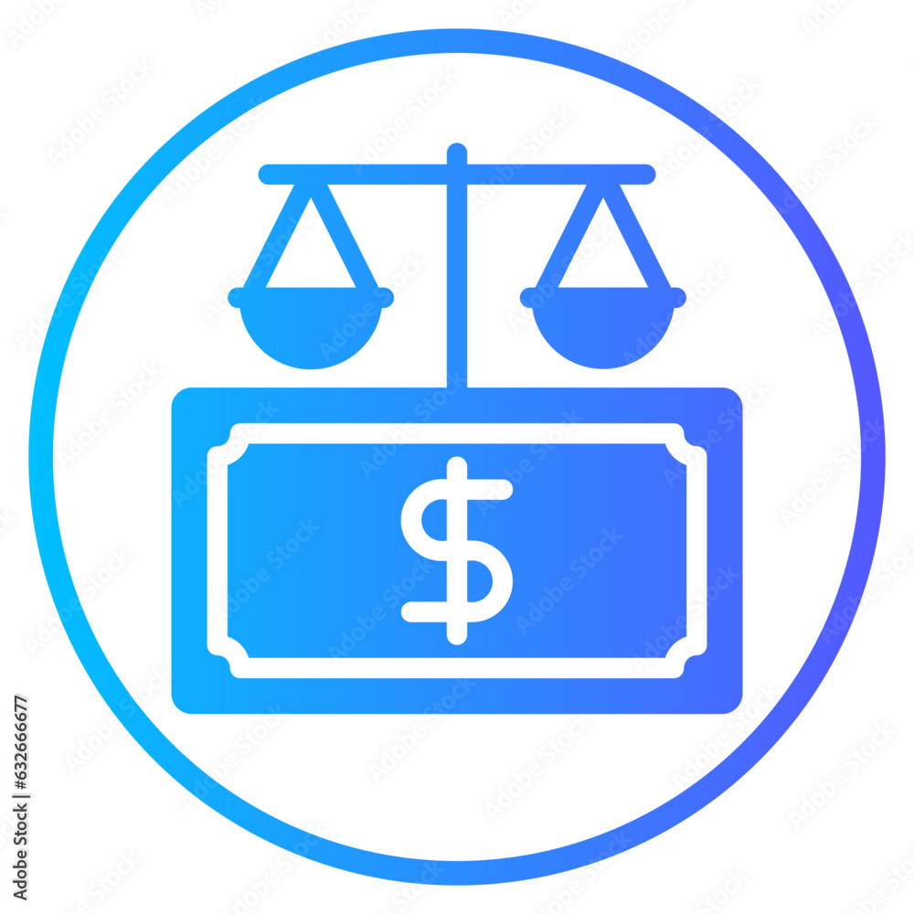 balance gradient icon balance gradient icon