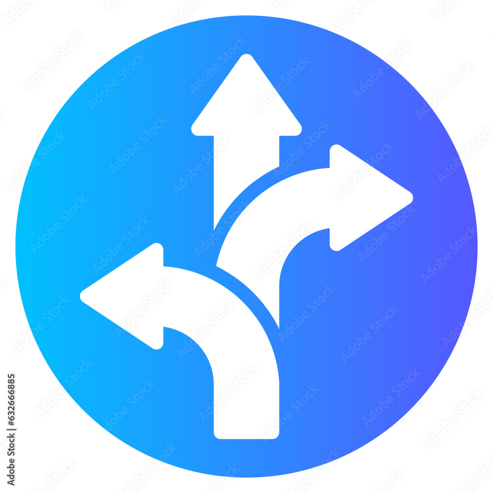 direction gradient icon