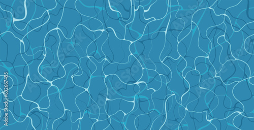 Swimming pool background with water surface and shadow.