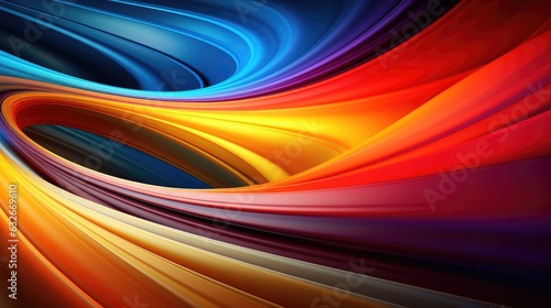 spin of colorful curve smooth background