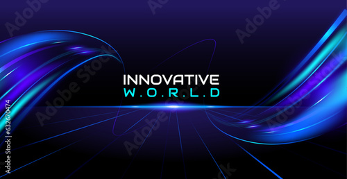 Vector abstract technology futuristic background