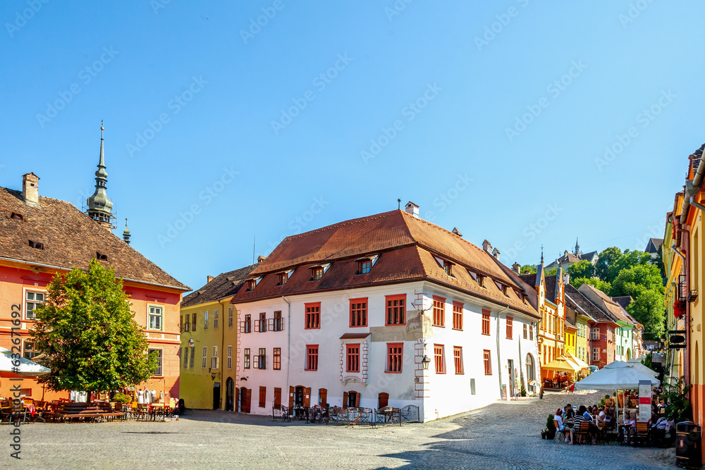 Fototapeta premium Altstadt, Schäßburg, Sighișoara, Rumänien 