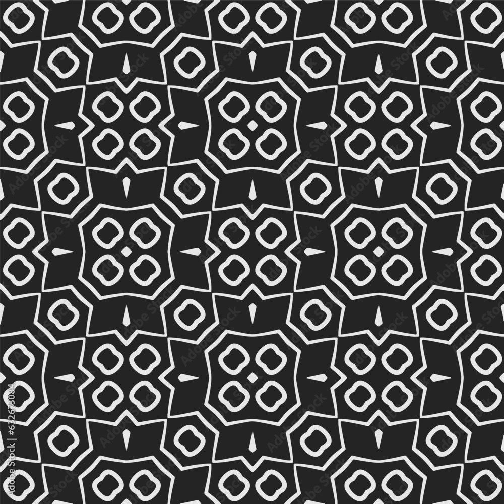 Black and white pattern . Figures ornament.Seamless pattern for fashion, textile design, on wall paper, wrapping paper, fabrics and home decor. Black and white pattern . Figures ornament.Seamless pattern for fashion, textile design, on wall paper, wrapping paper, fabrics and home decor.