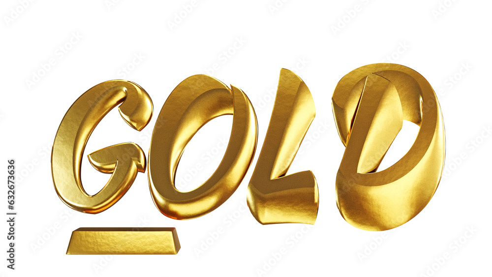gold text symbol golden wording uppercase alphabet and yellow gold bar 3D rendering gold text symbol golden wording uppercase alphabet and yellow gold bar 3D rendering