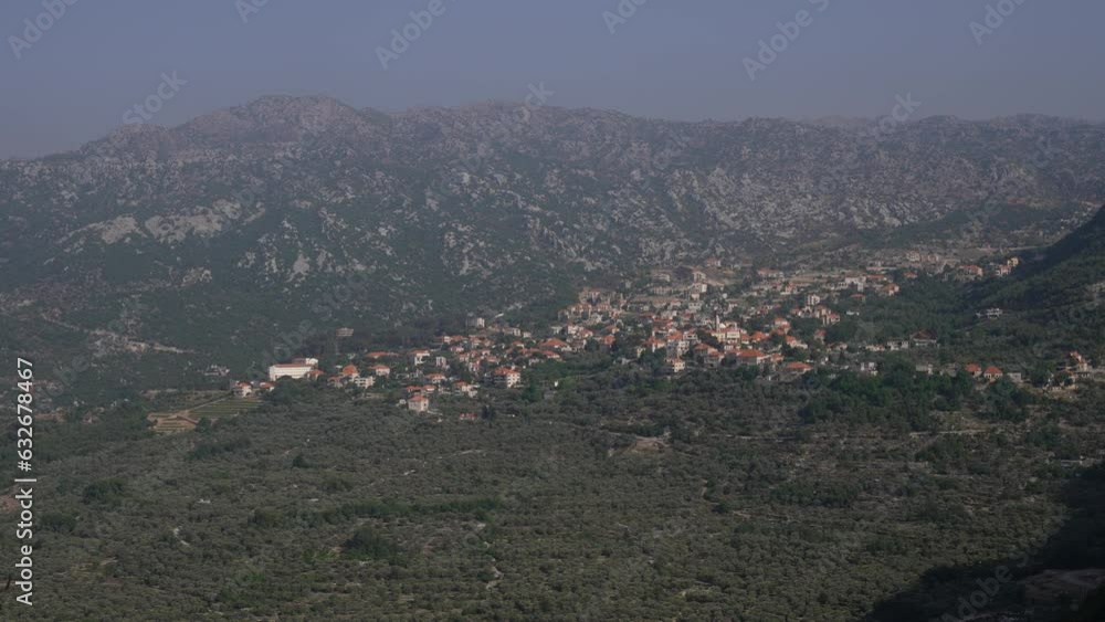 View of the village Mount Lebanon Douma Lebanon View of the village Mount Lebanon Douma Lebanon