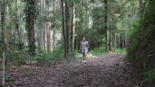 Wallpaper Mural Adventurous Woman in the Enchanting Forest Torontodigital.ca