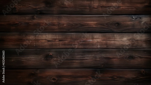 Dark wood texture background created with Generative AI