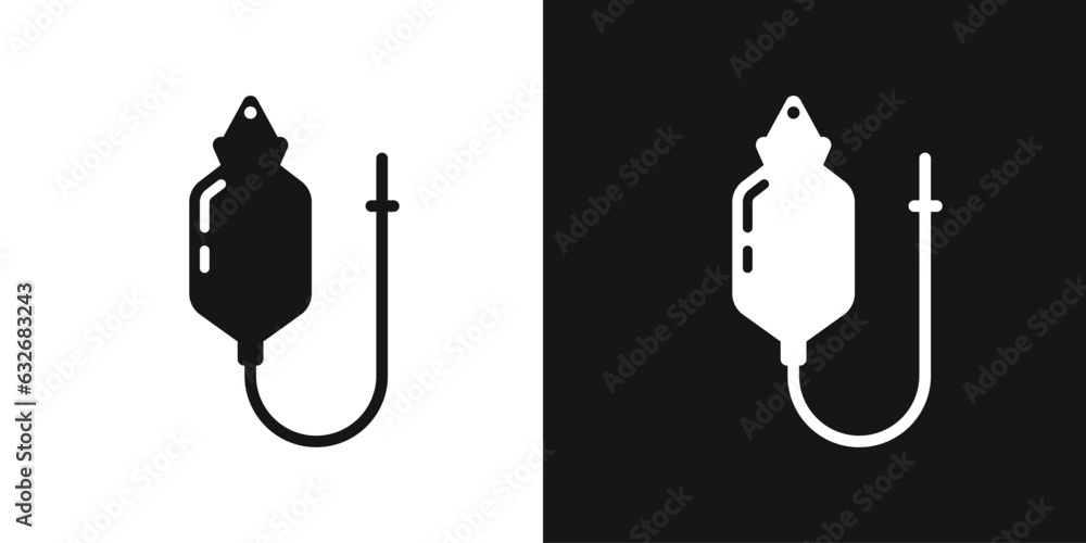Ταπετσαρία Enema vector icon. Clyster bag, medical enema bag sign