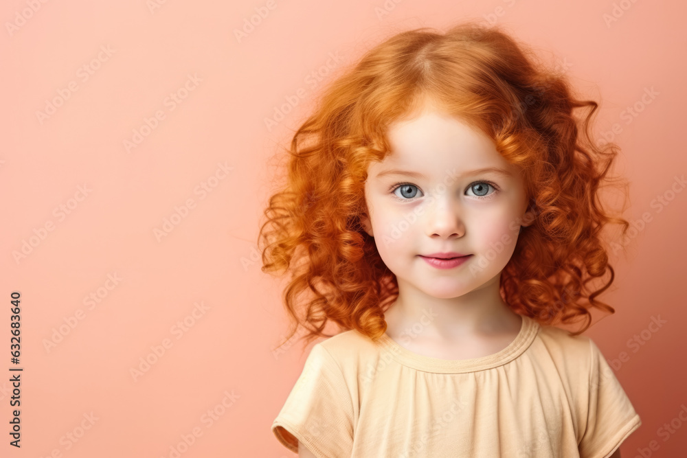baby kid girl with redhead photo with empty space for text baby kid girl with redhead photo with empty space for text