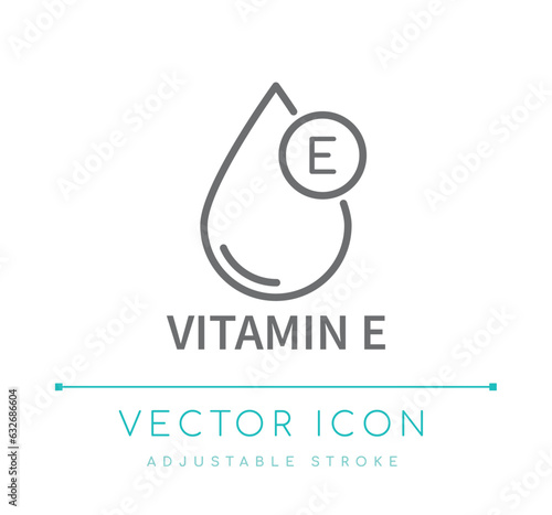 Vitamin E Line Icon